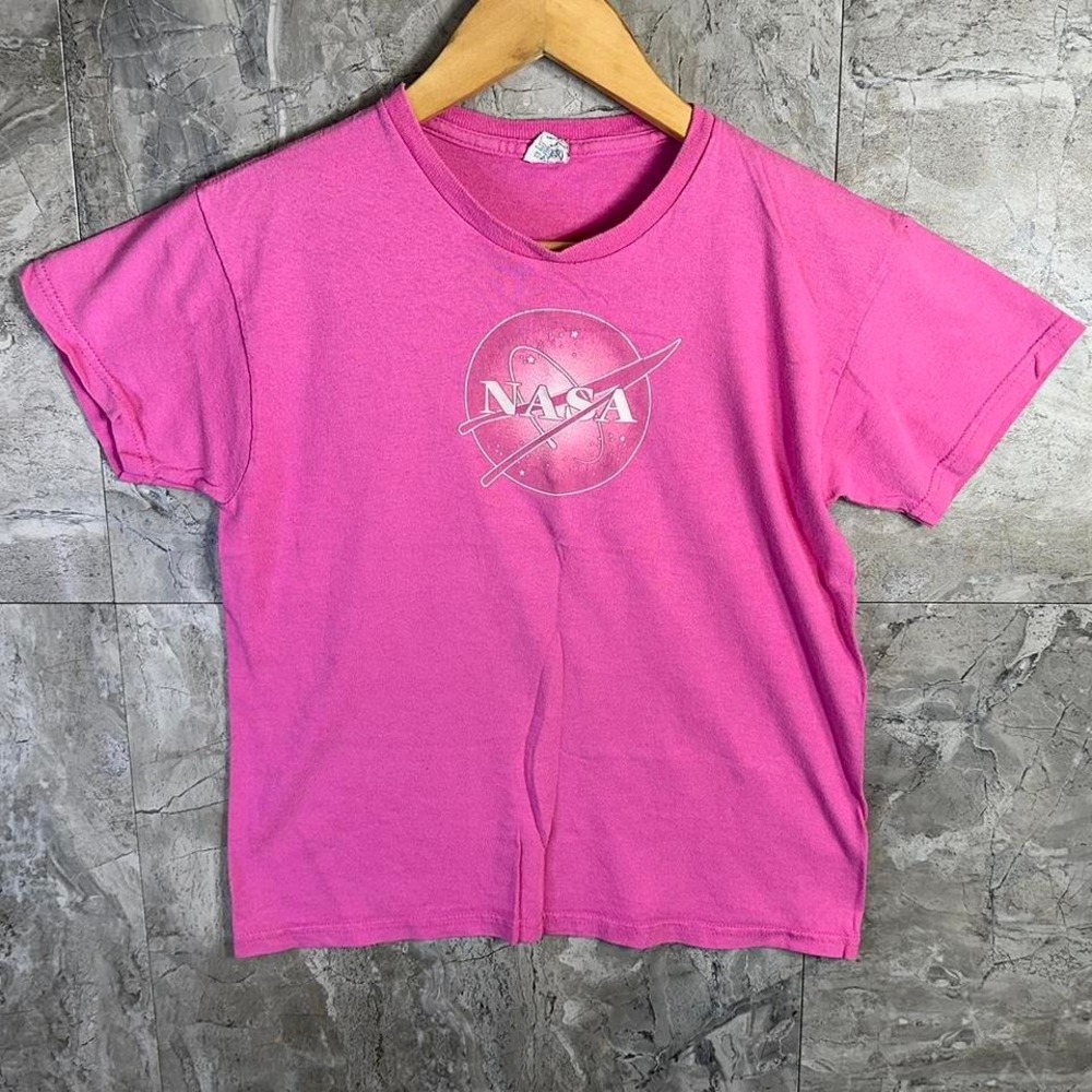 Pink NASA T-shirt‎ Youth Large  #NASA